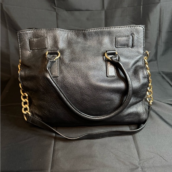 Michael Kors Black Leather Tote Bag - Picture 3 of 9